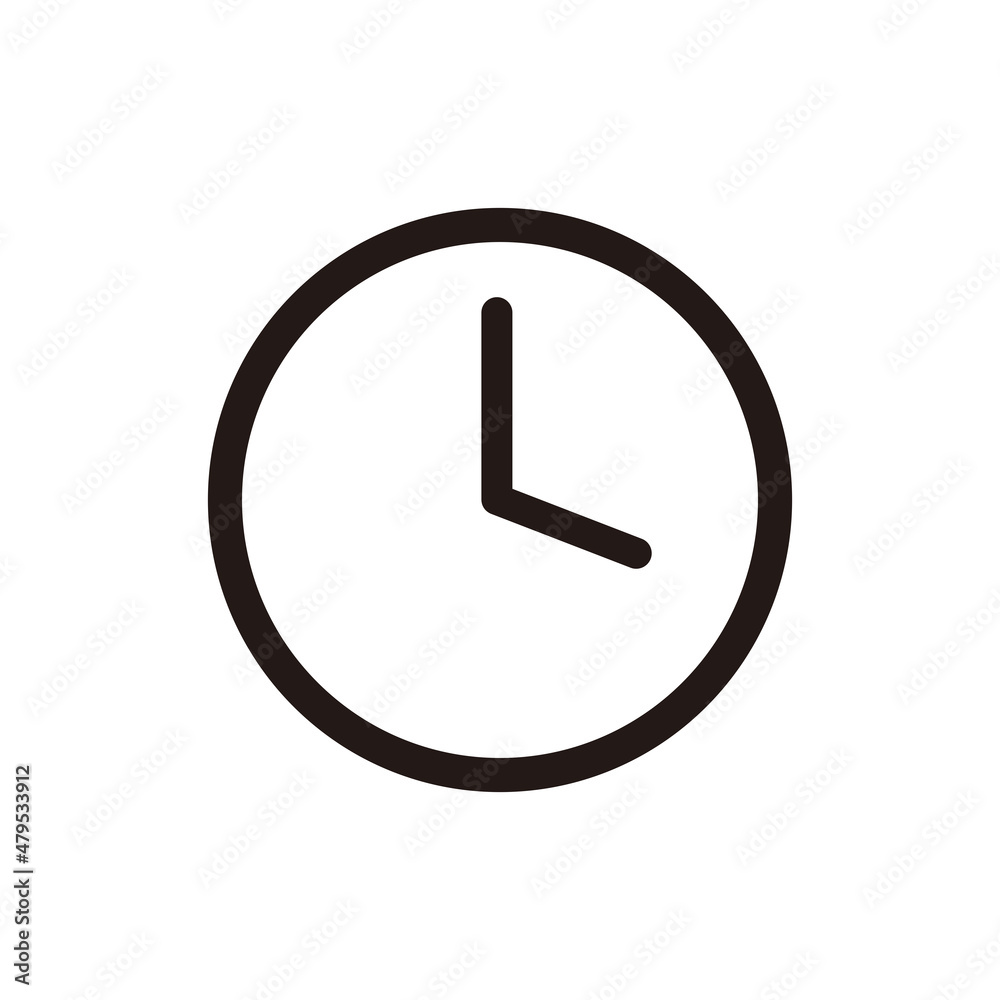 Clock icon vector illustration symbol Clock icon vector illustration symbol