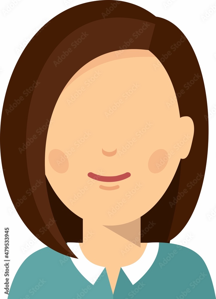 Avatar of business women in colorful flat style. Avatar of business women in colorful flat style.