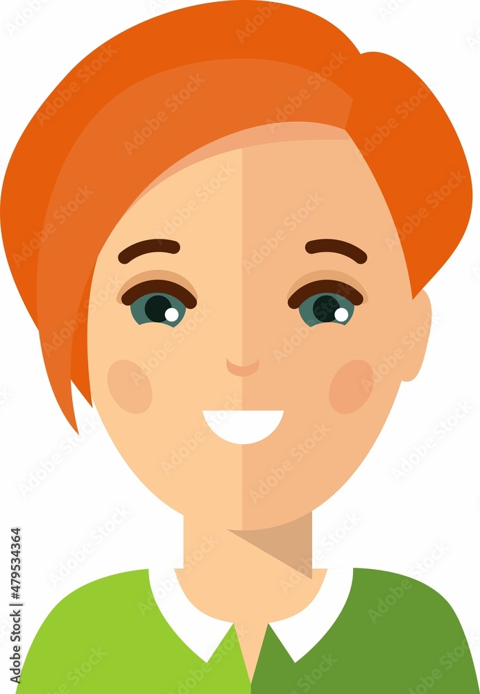 Avatar of business women in colorful flat style. Avatar of business women in colorful flat style.