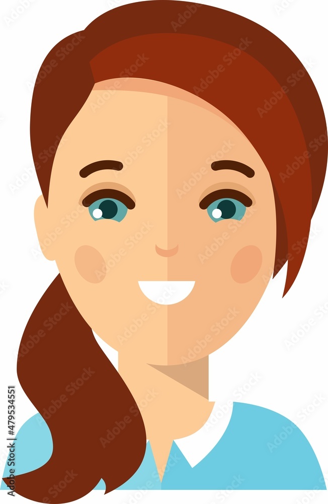 Avatar of business women in colorful flat style. Avatar of business women in colorful flat style.