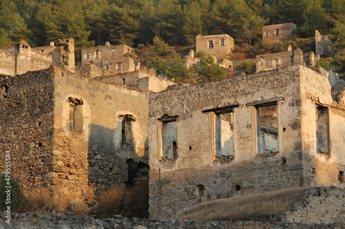 Fethiye Kayaköy stone houses and ruins