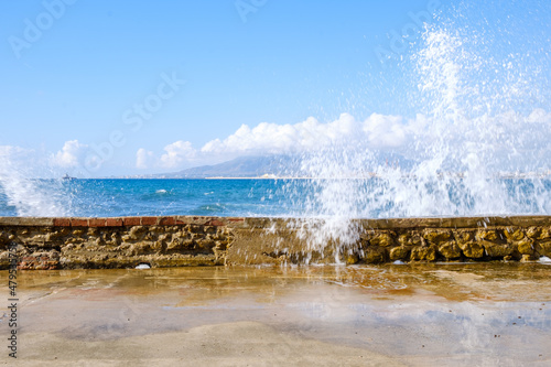 Mirador hacia el mar en Málaga