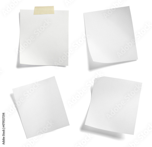paper message note reminder blank background office business white empty page label tag adhesive tape © Lumos sp