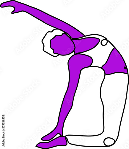 young girl doing yoga pose