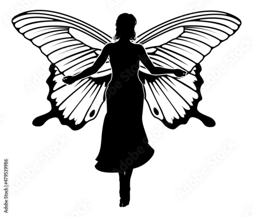 A Fairy in Silhouette With ...