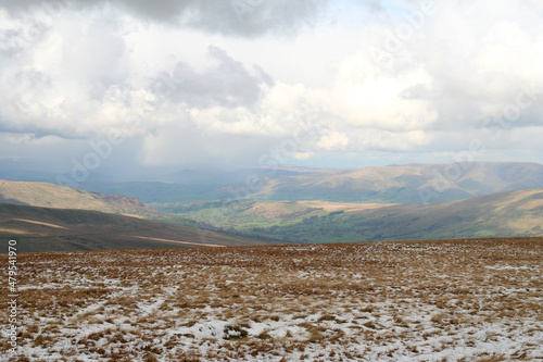 View from Whernside looking North into Dentdale in the Yorkshire Dales National Park. photo