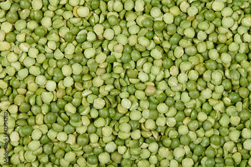 Dry split green peas texture