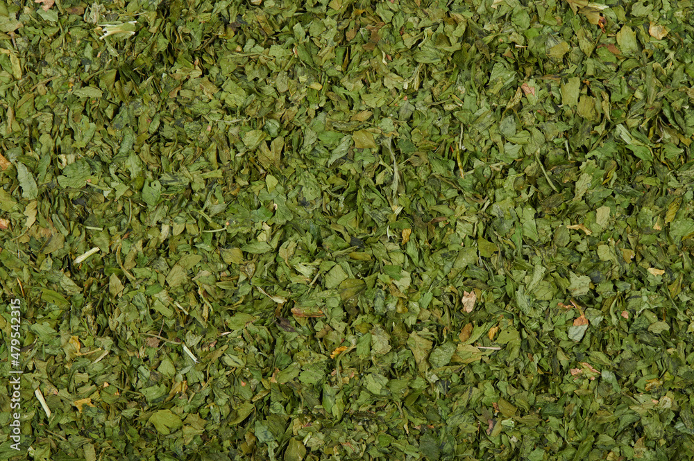 Dry organic parsley leaves background texture Dry organic parsley leaves background texture