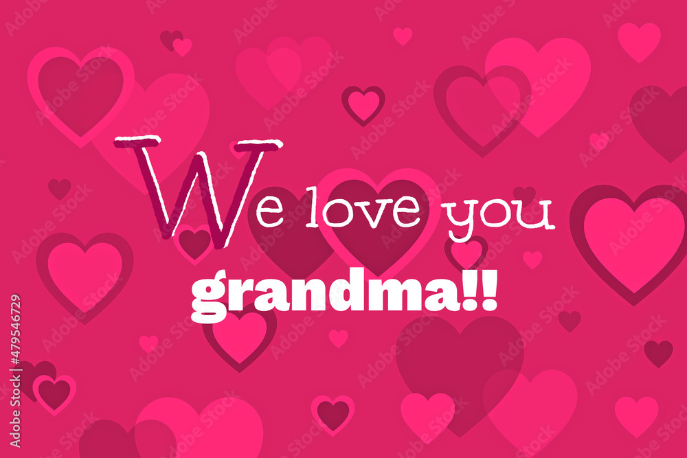 valentines, happy, pretty, pink, red, love, celebration, miss you, grandparents, festive, decoration, party, sweet, grandchildren, heart, birthday, card, love, day, holiday, illustration, design, art