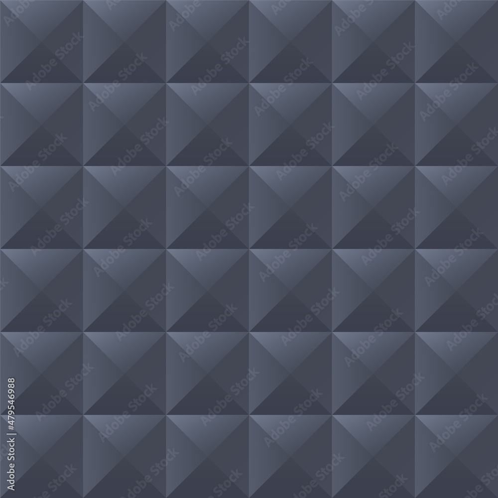 Dark seamless geometric pattern. Gray block repeatable background. Decorative endless 3d texture Dark seamless geometric pattern. Gray block repeatable background. Decorative endless 3d texture
