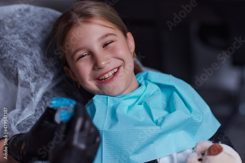 Fotografía mouth guard - myofunctional trainer to eliminates mouth breathing habit, helps equalize the growing teeth and correct bite