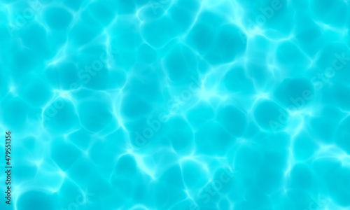 Blue white color water in swimming pool texture background. Use for design summer holiday concept.