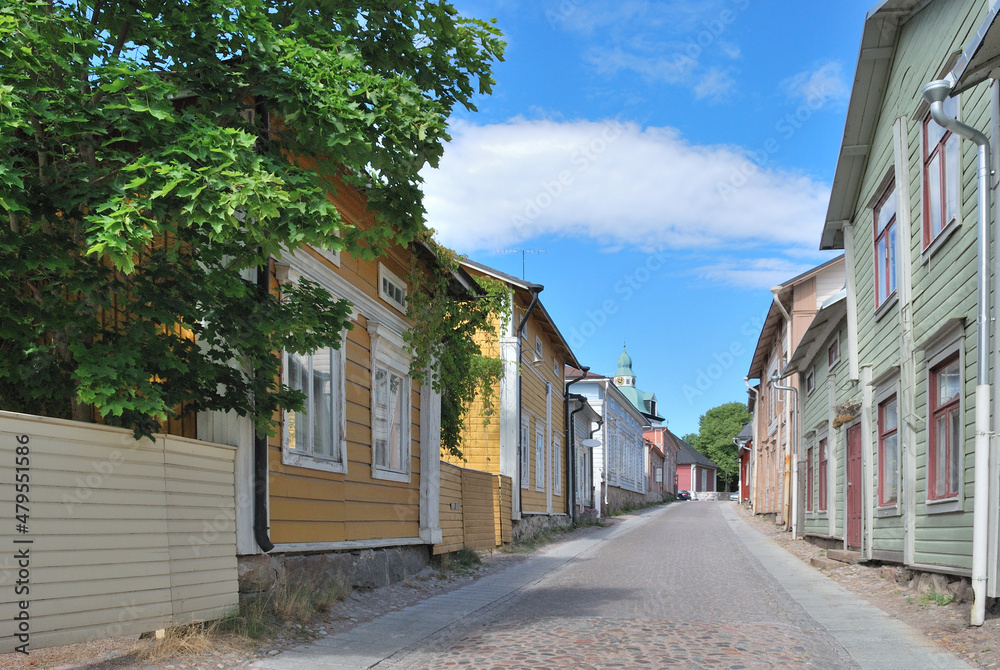 Cozy street in Porvoo