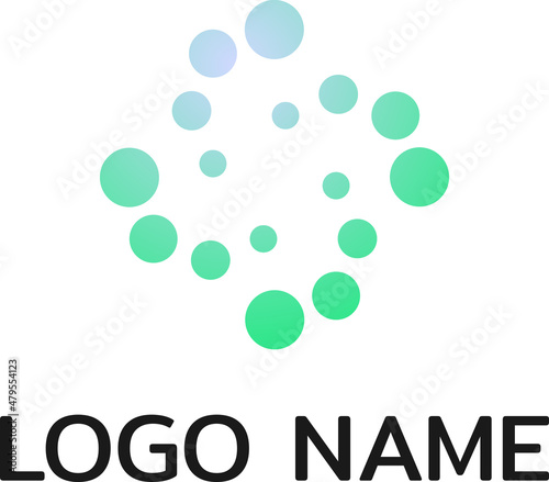 A whirlpool shape logo, represents joining, center, grouping, gathering, power up and can be seen as expanding direction as well