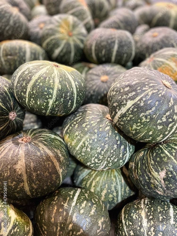 melons in a market
