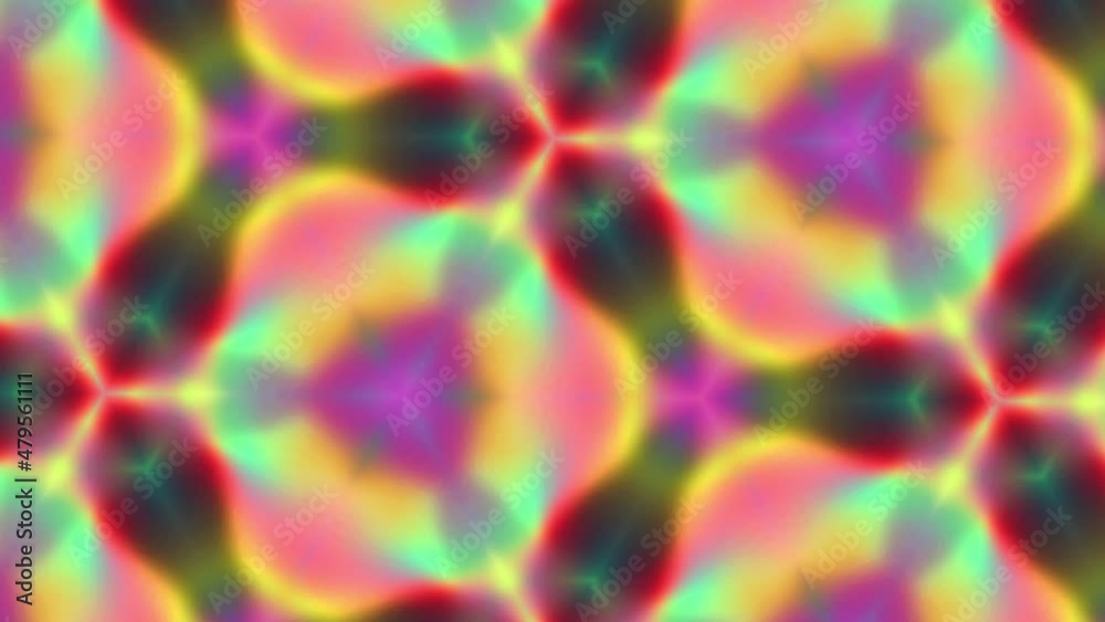 Abstract Kaleidoscope Animated Background. Pastel Trippy Colorful Animation. Abstract Kaleidoscope Animated Background. Pastel Trippy Colorful Animation.
