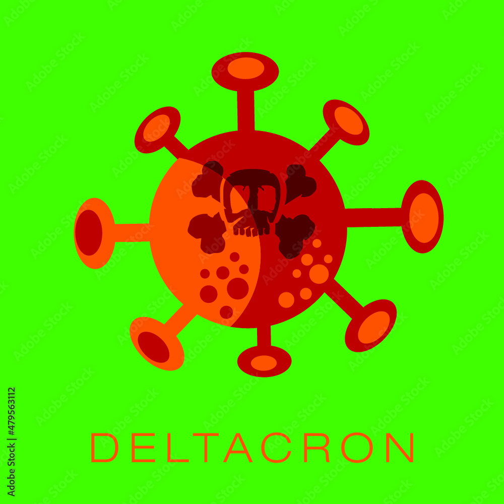 Obraz premium Corona Deltacron variant