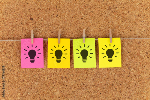 Creative thinking and new ideas concept. background.