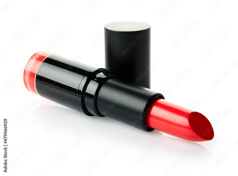 Red lipstick isolated on white background Red lipstick isolated on white background