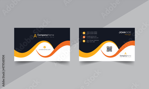 creative modern business card template design vector illustration