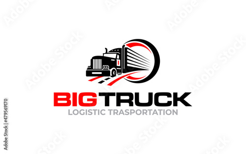 Illustration graphic vector of the best logistics and transportation logo design template