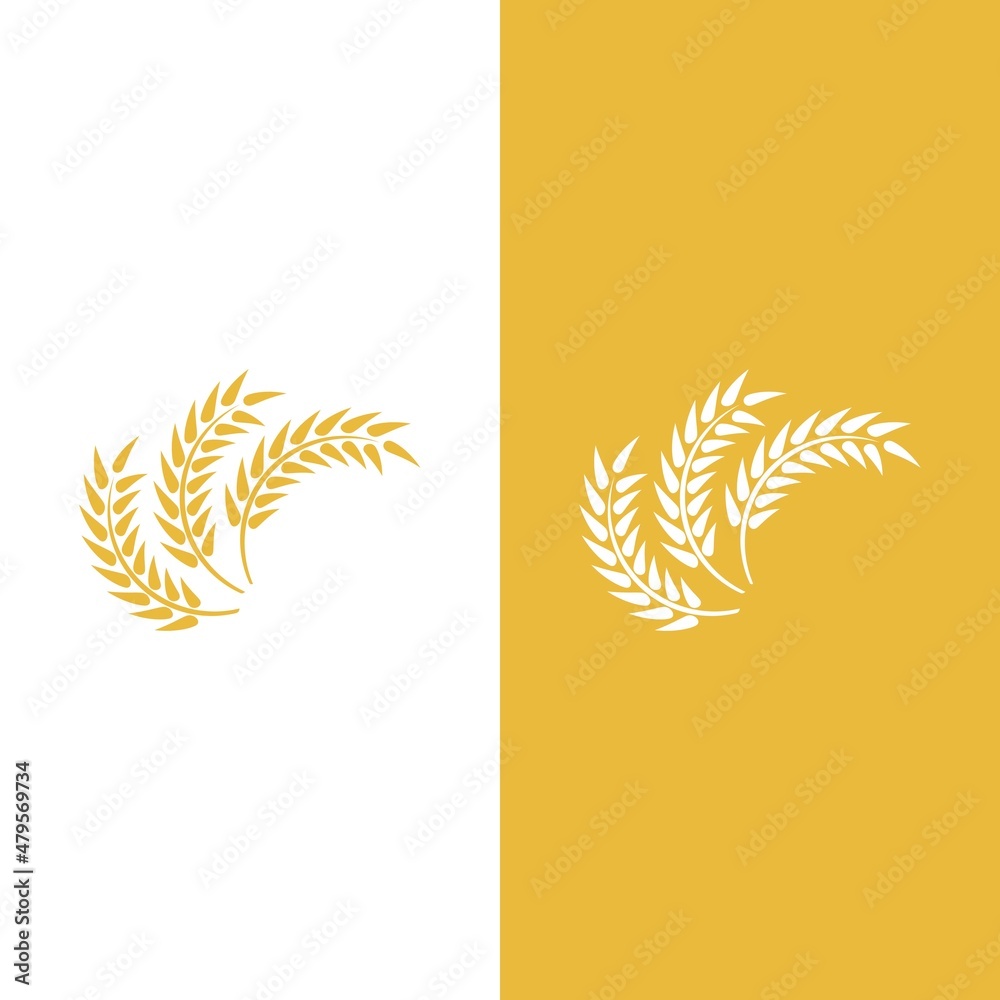 Wheat logo vector icon illustration Wheat logo vector icon illustration