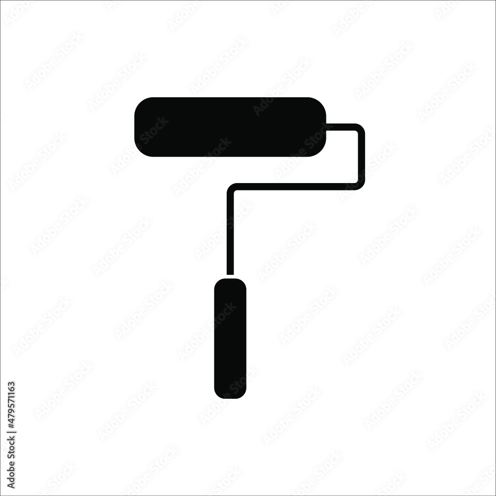 roll paint icon vector illustration symbol roll paint icon vector illustration symbol