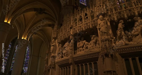 The Notre Dame cathedral, Chartres, Eure et Loir, France photo