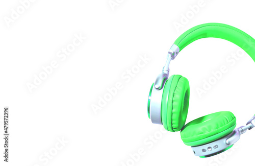 headphone on white background with sky New technology