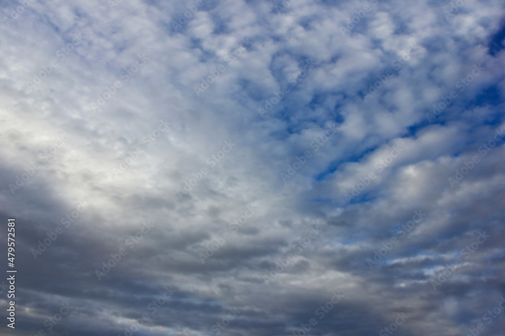 abstract background blue sky with beautiful white clouds