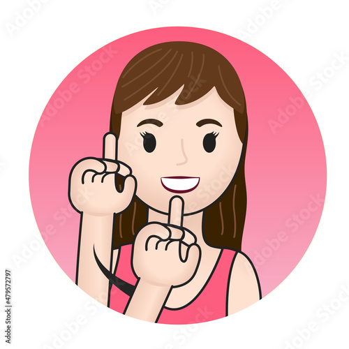 Deaf Lady Women Girl