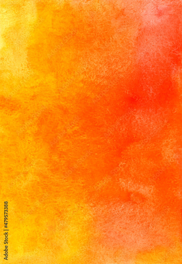 orange yellow abstract watercolor background texture