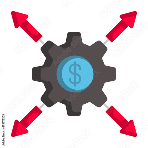Financial Regulation and Compliance Concept, fintech logo Vector Color Icon Design, Big data Symbol, Business intelligence Sign,Web hosting and Data Center Stock Illustration