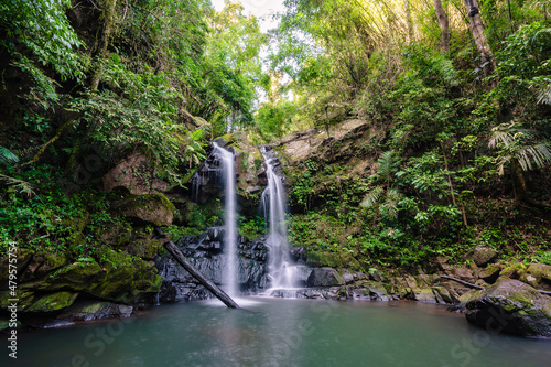 Fototapeta Naklejka Na Ścianę i Meble -  Sapan waterfall nan Thailand.Sapan is Small and tranquil Village in the mountain.