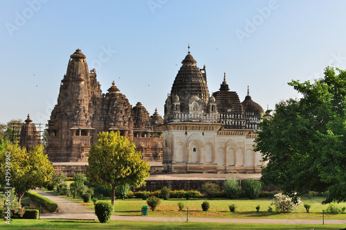 Western Temples of Khajuraho. UNESCO world heritage site. Madhya Pradesh, India. 