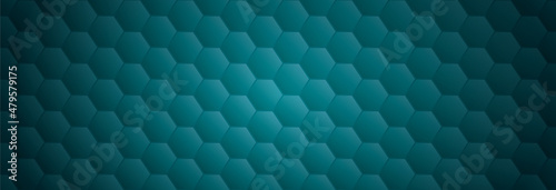 dark abstract honeycomb background banner template vector