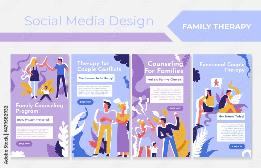 Family problem counseling, social media collection