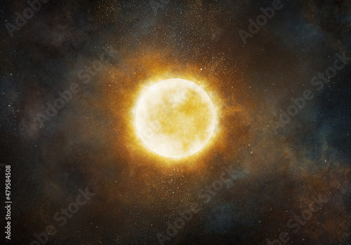 Fototapeta Naklejka Na Ścianę i Meble -  Bright Star in Deep Space