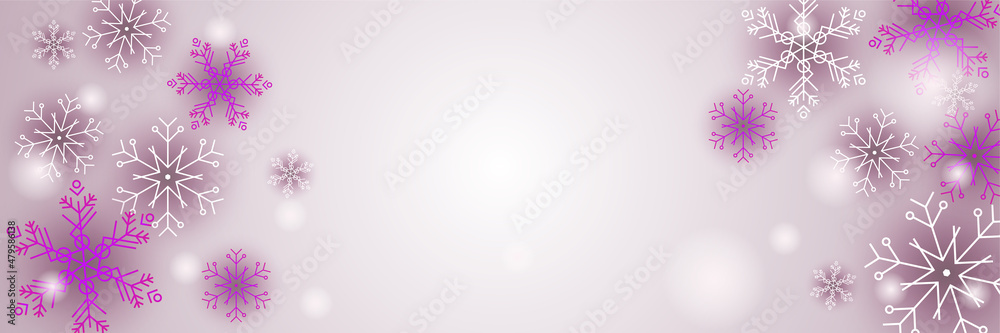 christmas snow purple grey Snowflake design template banner christmas snow purple grey Snowflake design template banner