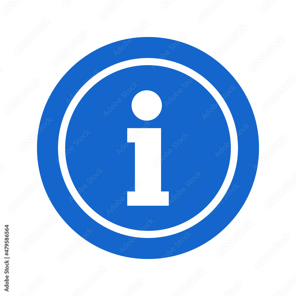 Information icon, isolated. Flat design. Vector illustration Information icon, isolated. Flat design. Vector illustration