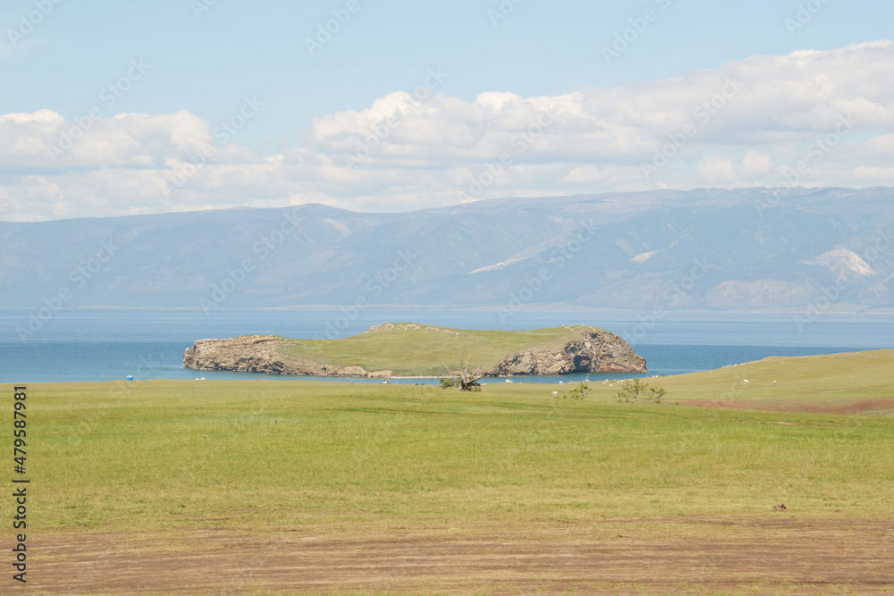 Island on Lake Baikal 