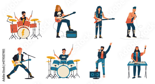 Fotografiet Rock band characters