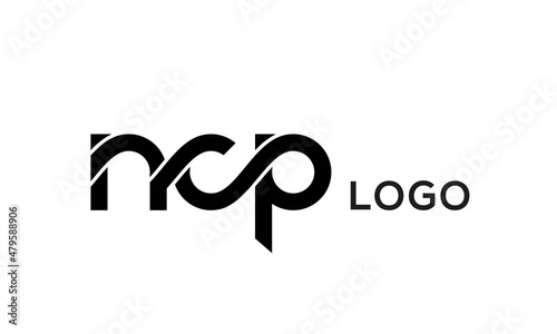Letter NCP creative logo design vector photo