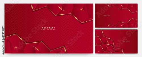 Red and gold background