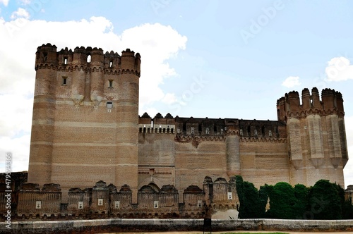 Mudejar gothic castle of Coca in Segovia. photo