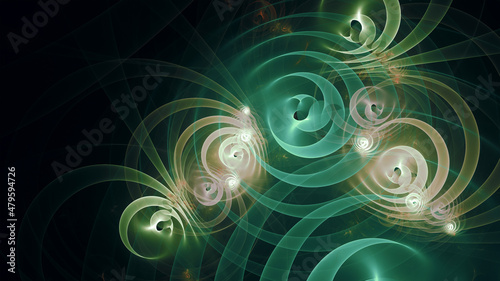Beautiful abstract background for art projects, cards, business, posters. 3D illustration, computer-generated fractal