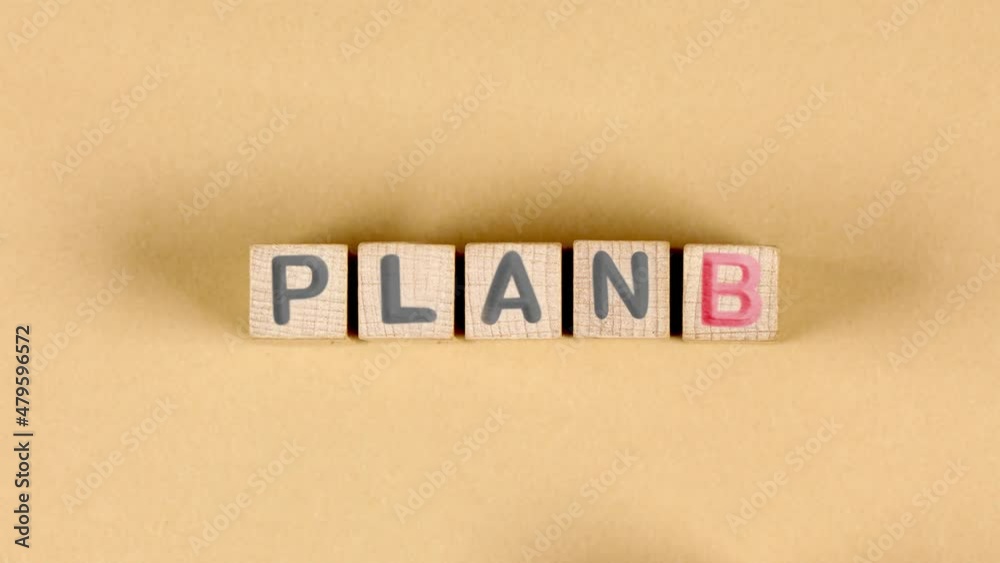 Wooden blocks with Plan A sign going to Plan B. Concept of Change, Choice and Strategy. High quality 4k video. Wooden blocks with Plan A sign going to Plan B. Concept of Change, Choice and Strategy. High quality 4k video.