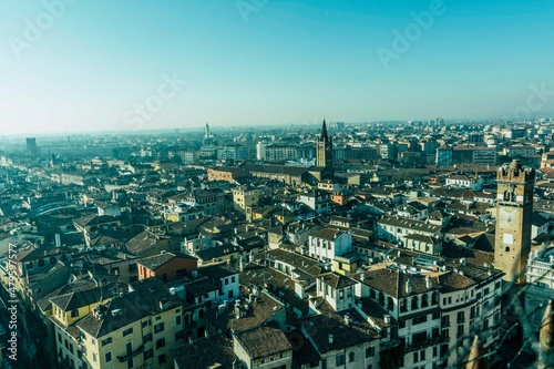 Fotos panor  micas de Verona desde lo alto de la torre Lamberti.