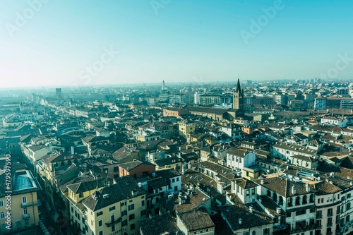 Fotos panorámicas de Verona desde lo alto de la torre Lamberti. © Javi