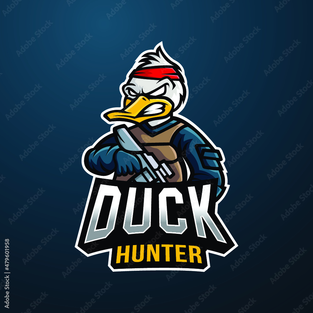 duck hunter mascot logo esports
